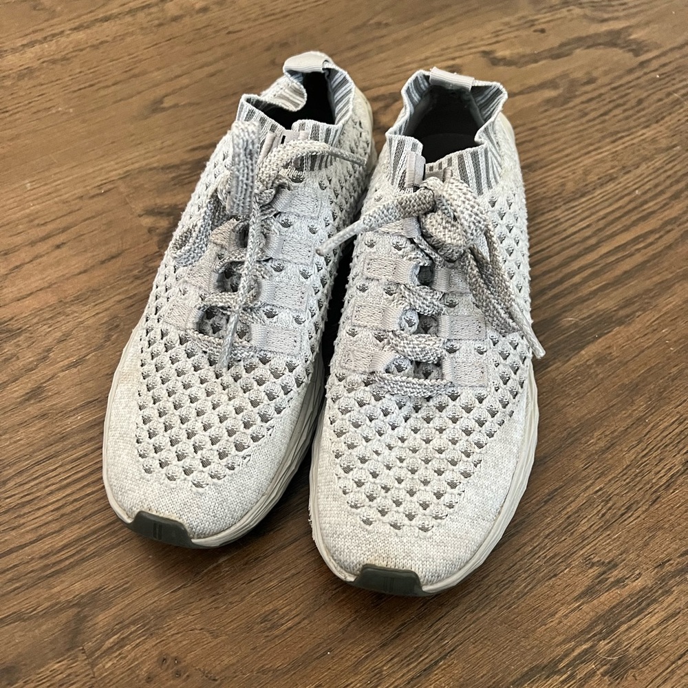 NOBULL gray knit tennis shoe size 8